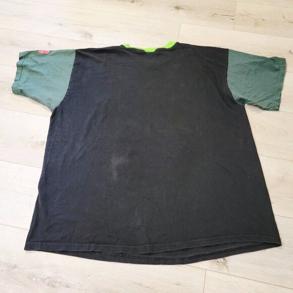 Vtg 90s Cedar Point Raptor Rules The Sky T Shirt Sz 2XL USA Roller Coaster - Picture 9 of 9